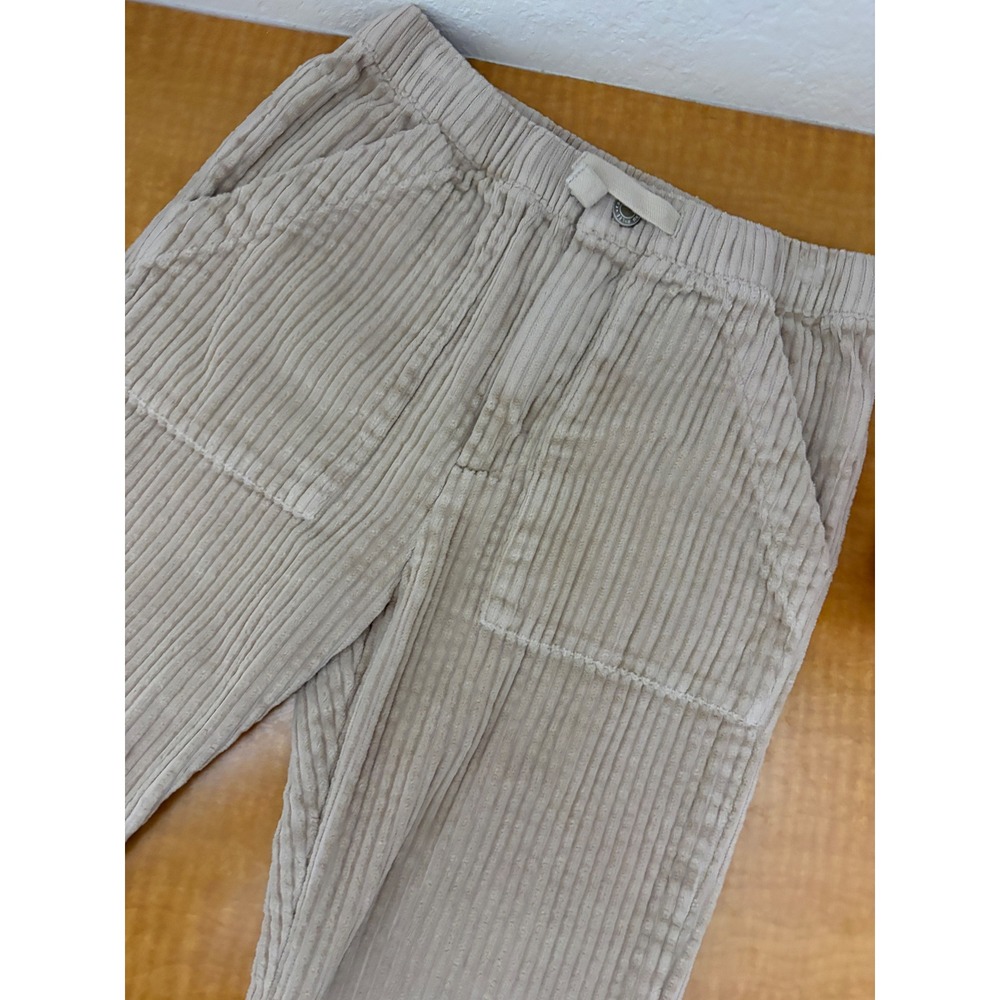 Rylee + Cru Kids Beige Corduroy Patch Pocket Pants Size 6-7Y